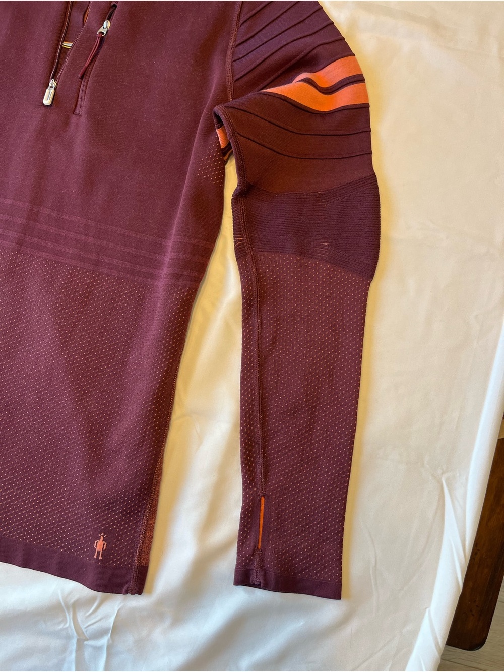Smartwool Intraknit 250 Merino Wool Quarter Zip Base Layer Top M - Picture 4 of 12
